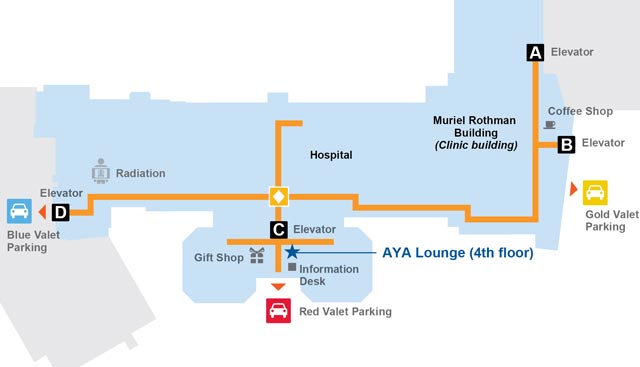 AYA Lounge map
