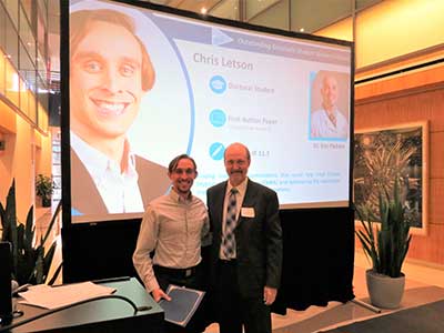 Chris Letson at ceremony