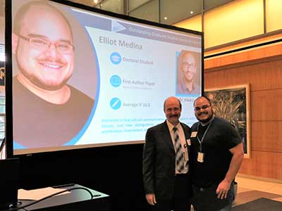 Elliot Medina at ceremony