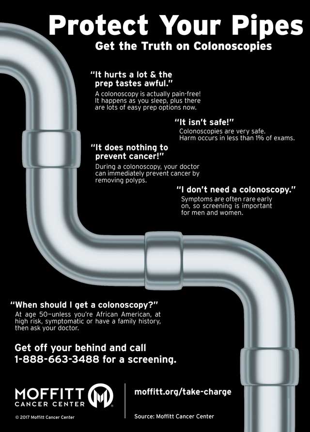 Protect Your Pipes Colonoscopies Infographic