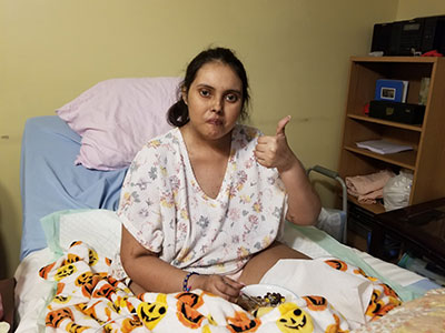 After chemotherapy treatments failed, Sophia entered hospice care.