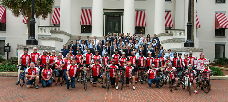 2019 Cure on Wheels Capitol Ride group photo.