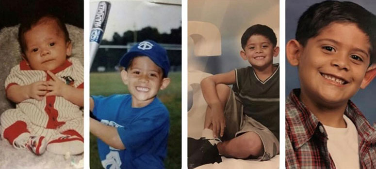 Rafael Ayala as a little boy