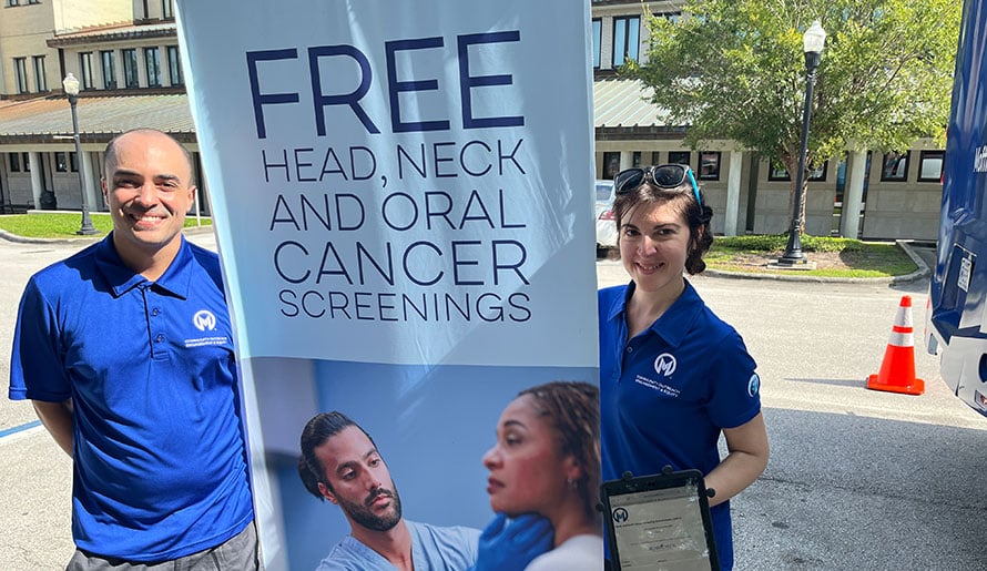 COE members at head and neck screening event