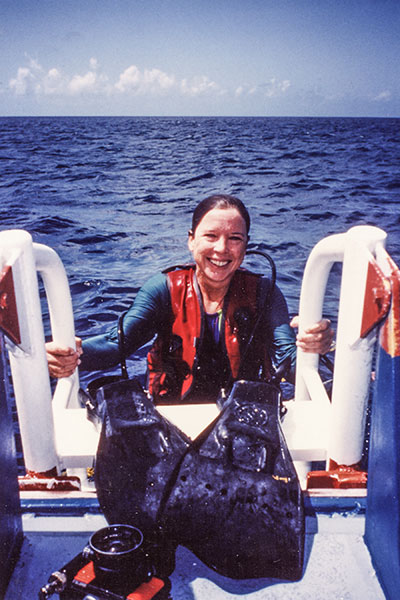 Deborah Barker has been around the world scuba diving over the last decades.