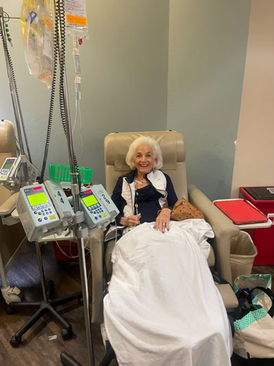 McGillicuddy's medical oncology team tailored her chemotherapy regimen to cut down on unwanted side effects and make sure the treatment didn't decrease her quality of life. 