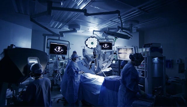Surgeons in the Moffitt operating room