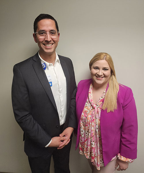 Dra. Sarimar Agosto y Dr. Brian Gonzalez