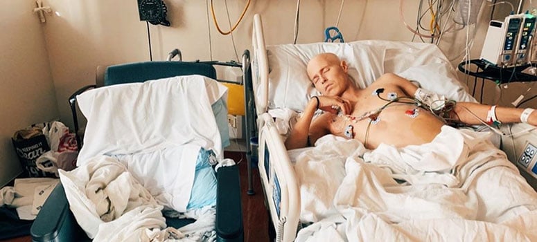 Caleb was admitted back to the hospital after suffering severe transplant side effects.