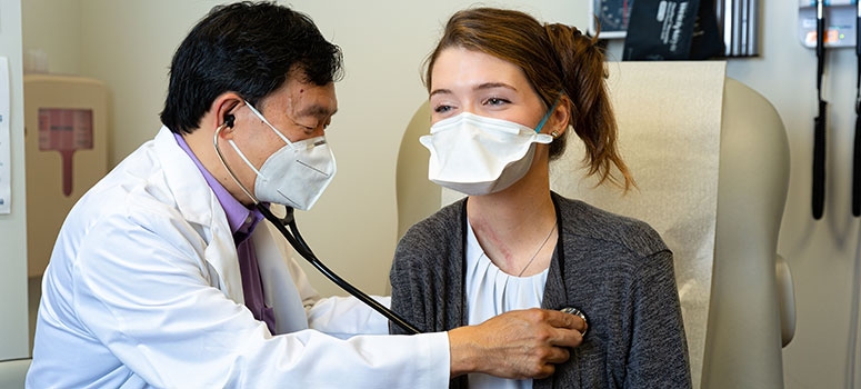 Leahey began seeing Hwu in her teens and he continues to monitor her today.