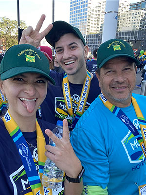Courtney and Jared jump at the chance to honor their dad during the annual Miles for Moffitt event, which raises funds for cancer research.