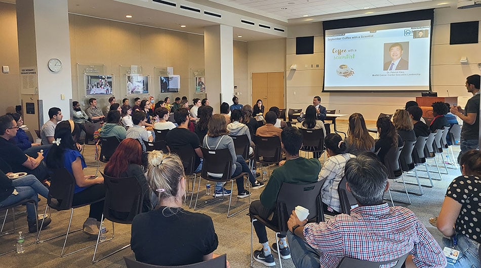 Dr. Patrick Hwu participates in "Coffee with a Scientist"