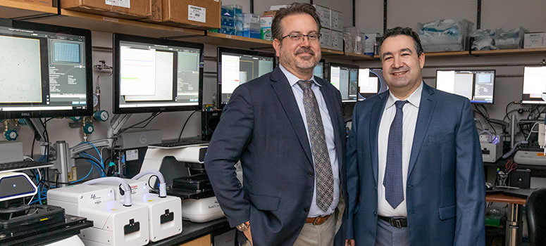 Drs. Kenneth Shain and Rachid Baz's work in the Moffitt Myeloma Working Group has drastically moved forward thanks to donations from Mark Pentecost and his family.