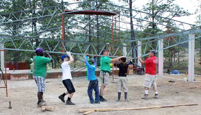 Pastor Johnny leading a team building exercise for his ministry 