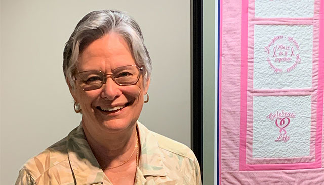 Diane Johnson became a volunteer at Moffitt after her own breast cancer treatment 