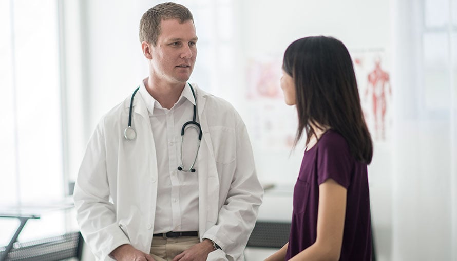 Patient talking about ewing's sarcoma symptoms