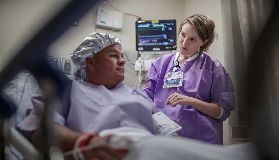 patient with kidney cancer before surgery