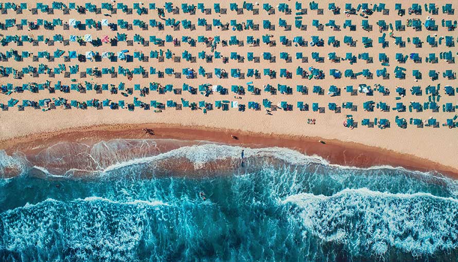 Ultraviolet (UV) exposure on Florida beaches can cause skin cancer.