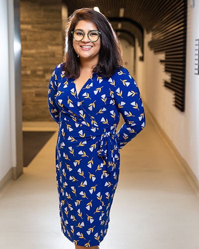 Jessica Islam, PhD, MPH, focuses her research on the disproportionate burden of cancer among people living with HIV and HPV in Florida.