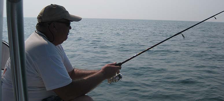 Bob Zvonchenko doing what he loves most, boating in the Gulf