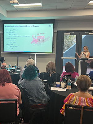 Dr. Aixa Soyano Muller presenting in Puerto Rico