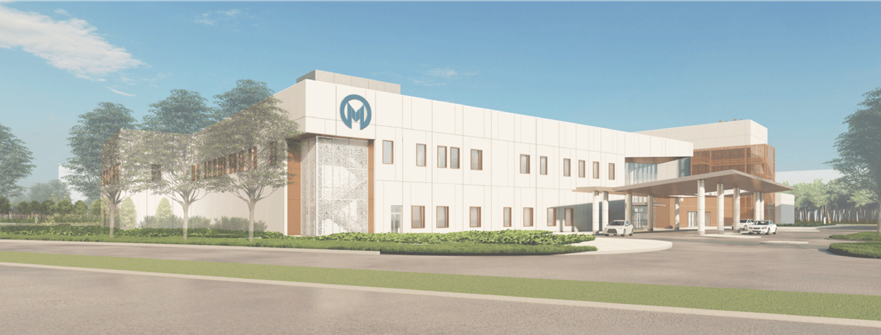 Rendering of Moffitt Speros Outpatient Center &​Moffitt Richard M. Schulze Family Foundation Proton Center​