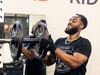 After playing baseball in college, Jarryd Reid continued to focus on his physical fitness.