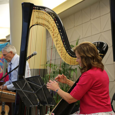 From the hope and healing inspired by paper cranes to the moments of peace and tranquility ushered in by harpists such as Judy Ranney, the Arts in Medicine program has brought comfort to many patients over the past 25 years.