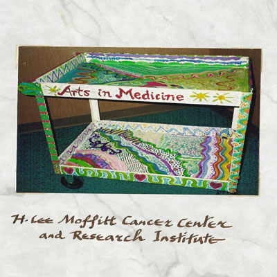 This single art cart was the start of what has become a robust Arts in Medicine program impacting the lives of patients across Moffitt’s campuses.