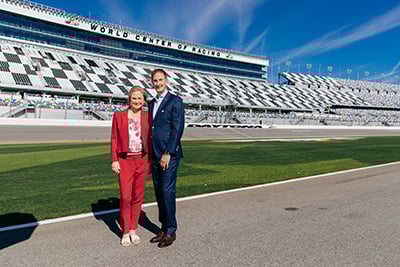 Lesa France Kennedy with fiancé Bill Christy