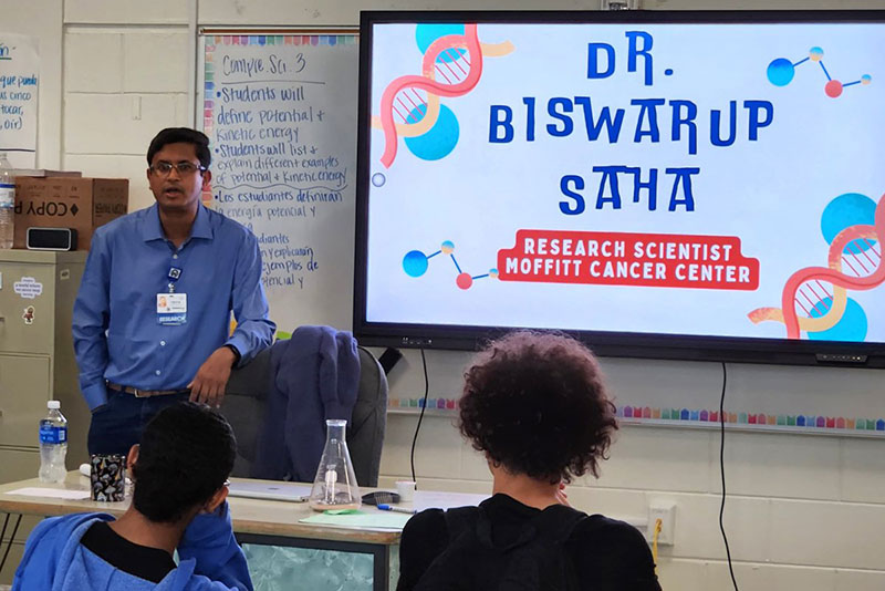 Researcher during the Great American Teach-In