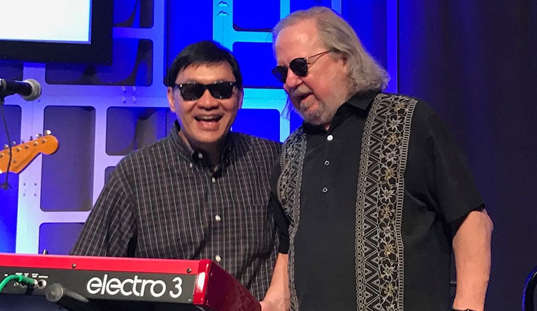 Dr. Patrick Hwu and colleagues play at the Society for Immunotherapy of Cancer scientific conferences.