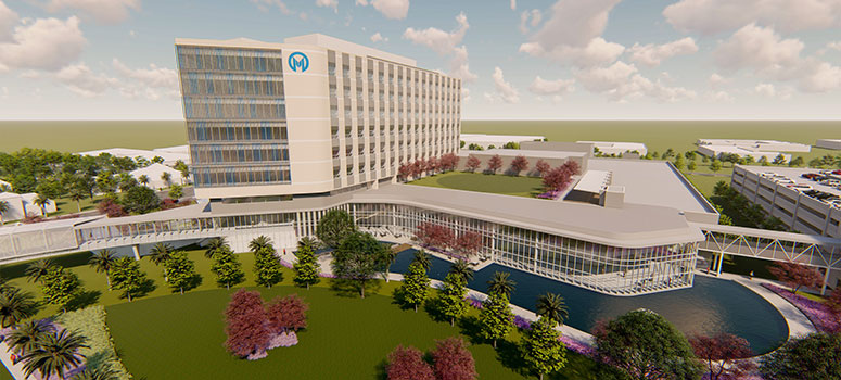 The expansion hospital will open in 2023.