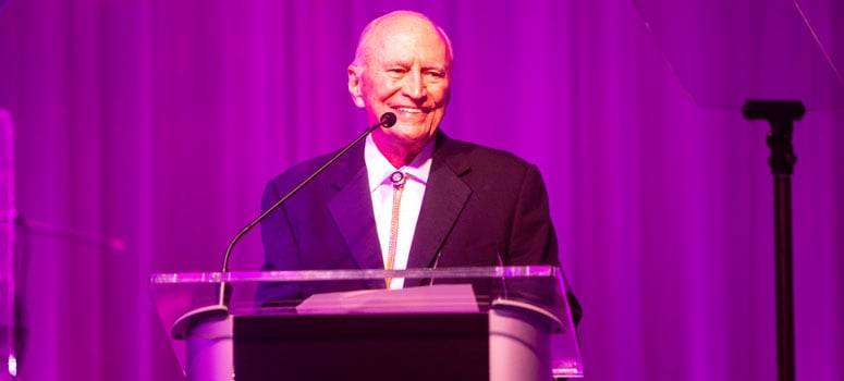 H. Lee Moffitt addresses the crowd at Magnolia Ball.