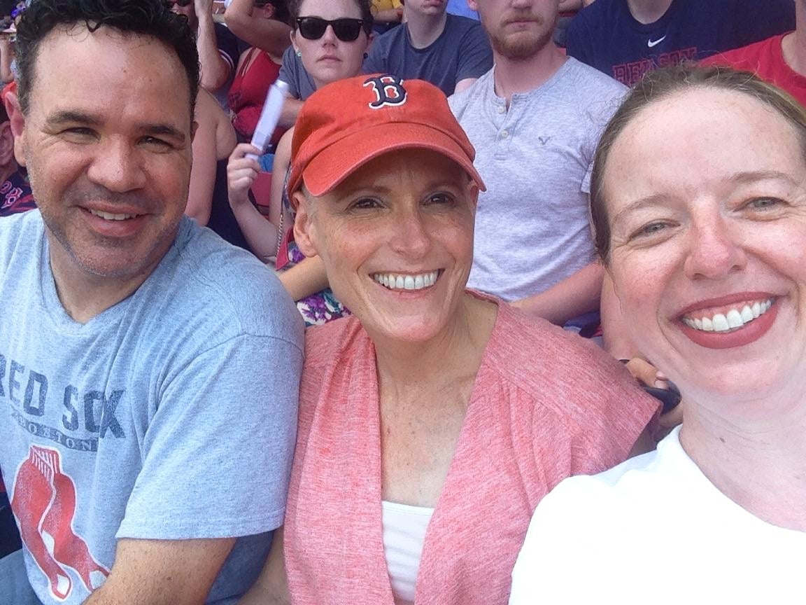 Tamara Holt attended a Red Sox game with her husband and best friend right after she completed treatment in 2016.