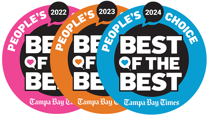 Best of the Best Award badges from 2022, 2023 and 2024
