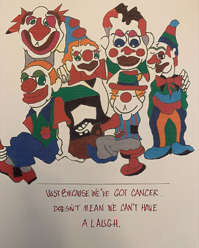 Kevin Ogden compiled sketches and journal entries into a book about his cancer journey.