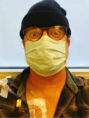 Drew Garabo underwent his second round of chemotherapy in November. (Instagram: @DrewGarabo)