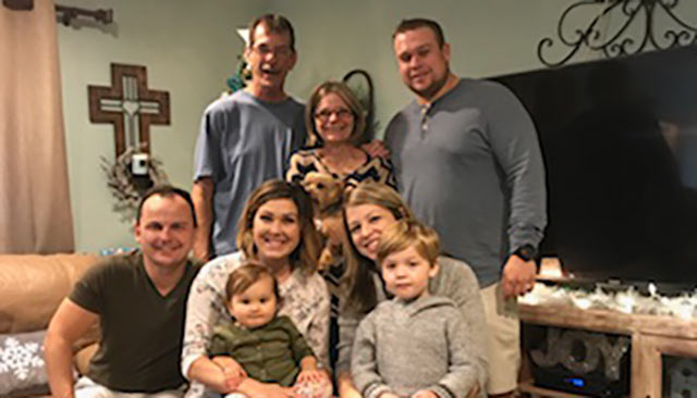 Dianne Lovelace and her family.