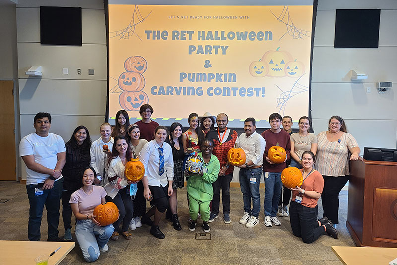 RET pumpkin carving attendees