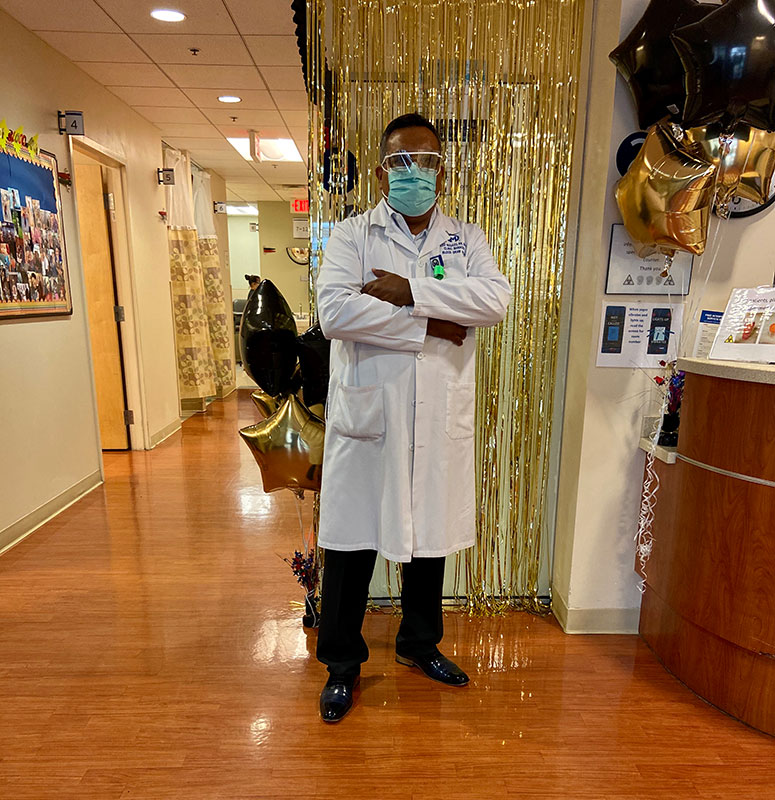 Begazo returned to work on September 1, nearly five months after catching COVID-19.