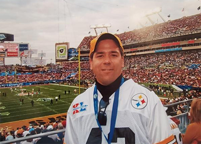 Ken Kormorny at Super Bowl XLIII.