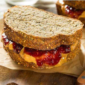 soynut butter and jelly sandwich