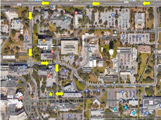 USF RVs parking map