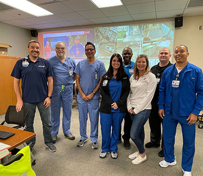 Moffitt Leadership in the Incident Command Center