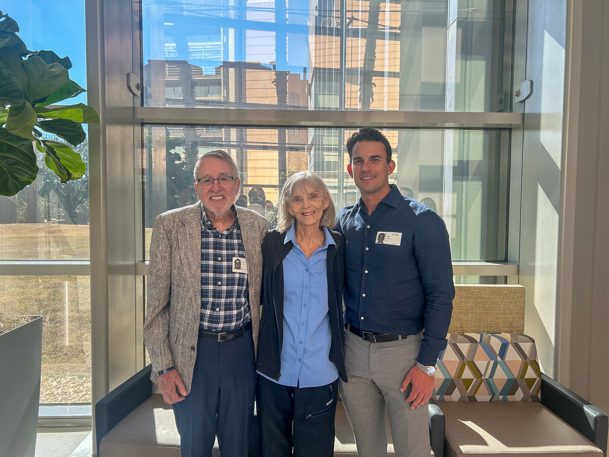 Bob and Peggy Degling with Mark Hobales