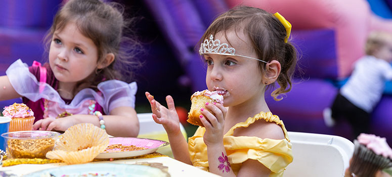 Madison dressed as Belle, her favorite Disney princess at her birthday party.