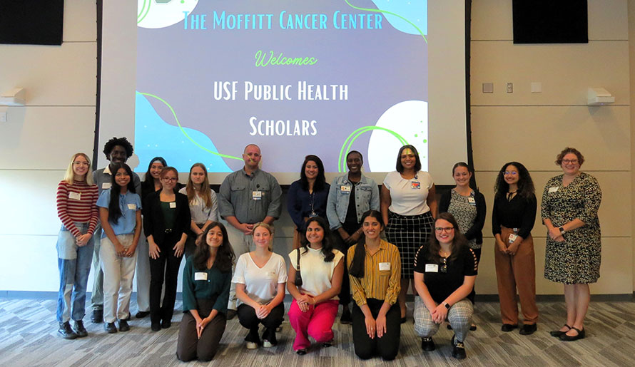 USF Health Scholars group tours Moffitt