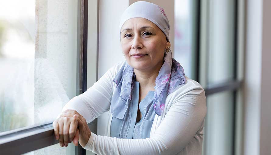 Patient with inflammatory breast cancer