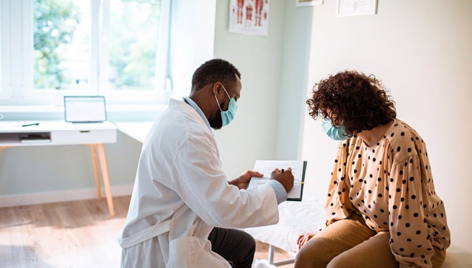 a doctor explains what a bladder mass in bladder means to a patient